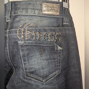 Guess Blue Denim Jeans with Studded Logo